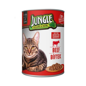 Jungle Beef Can Food Cat Wet food 400gm