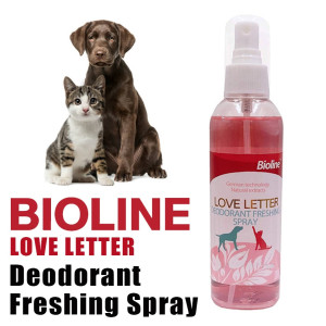 Bioline Pet Large Perfume || LOVE LETTER Flavor || Deodorant Freshing Spray Cats &amp; Dogs Perfume — 207ml