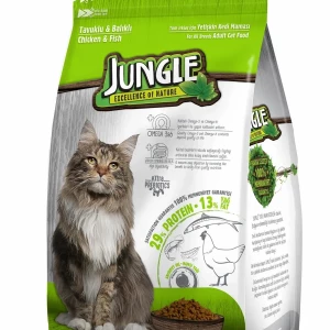 Jungle Adult Cat Food With Chicken and Fish 15 kg