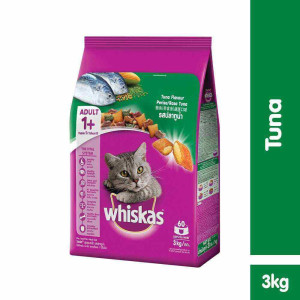 Whiskas Dry Cat Food Adult 1+ || Tuna || 3kg